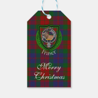 Etiqueta Para Presente Fraser Scottish Clan Tartan & Crest