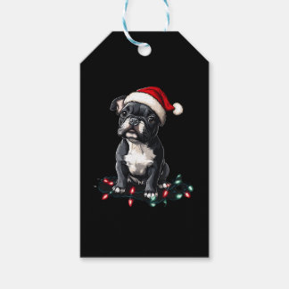 Etiqueta Para Presente French Bulldog Christmas Lights Xmas Dogs Gifts Me