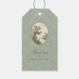 Etiqueta Para Presente French Pastoral Sage Green Wedding Gift Tag