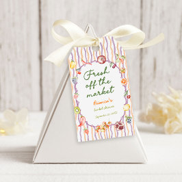 Etiqueta Para Presente Fresh Off The Market Bridal Shower Favor Tags