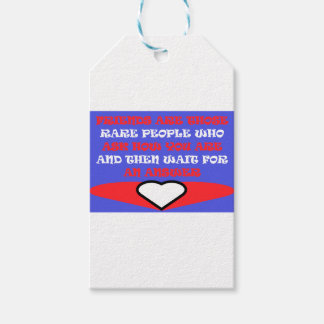 Etiqueta Para Presente Friends themed colors red blue white design   