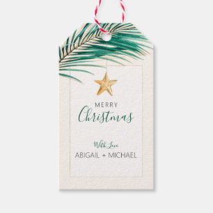 Etiqueta Para Presente Frigorífico verde-tropical Dourado