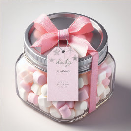 Etiqueta Para Presente Frio de neve brilhante externo Flocos de neve cor-