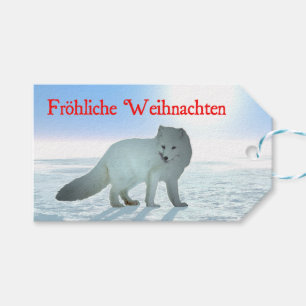 Etiqueta Para Presente Frohliche Weihnachten - Raposa Árctica