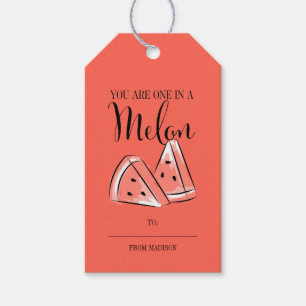 Etiqueta Para Presente Fruta Engraçada Pun Melon Namorados Dags.