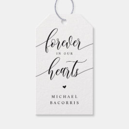 Etiqueta Para Presente Funeral, Vela, Caligrafia Moderna, Script Preto