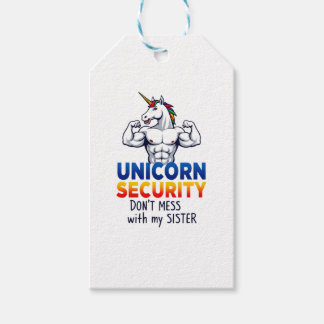 Etiqueta Para Presente Funny Brother Unicorn Security Dont Mess With My S