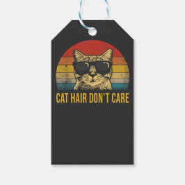 Etiqueta Para Presente Funny Cat Hair Don't Care for Cat Lovers