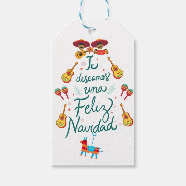 Etiqueta Para Presente Funny feliz navidad  (Frente)