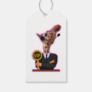 Etiqueta Para Presente Funny Giraffe