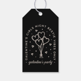 Etiqueta Para Presente Galentines festas abestiam garotas noite corações 