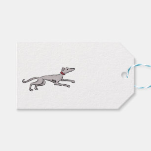 Etiqueta Para Presente Galgo medieval e etiqueta de presente milagre
