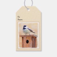 Galinha em Birdhouse Pintura Original de Pássaros