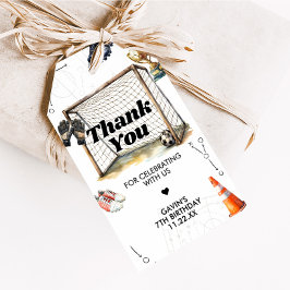 Etiqueta Para Presente Game On Soccer Birthday Party Favor Tags
