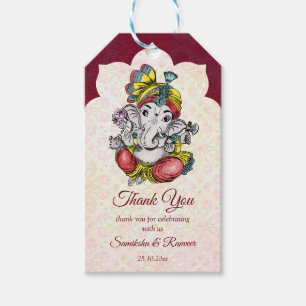 Etiqueta Para Presente Ganesha Indian obrigado-te