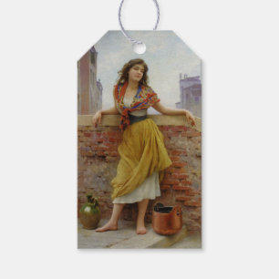 Etiqueta Para Presente Garota Italiana Porteira de Água Vintage