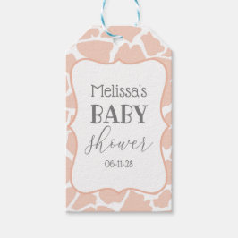 Etiqueta Para Presente Garota Rosa Girafa