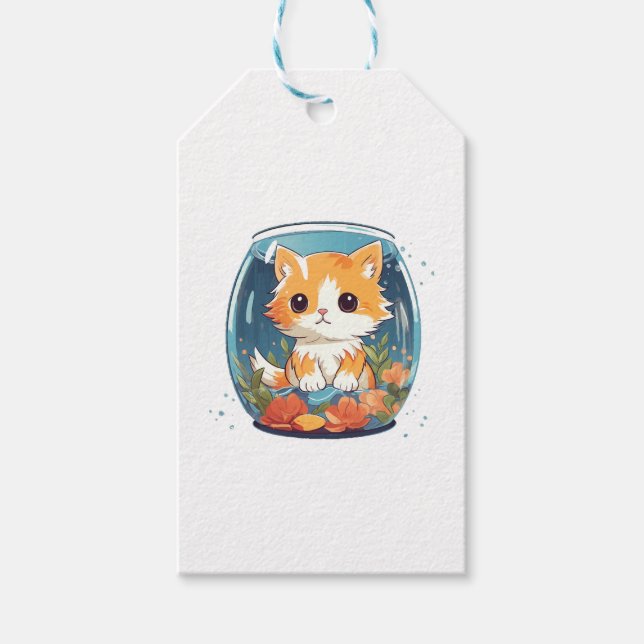 Etiqueta Para Presente Gatinho Culpado (Frente)