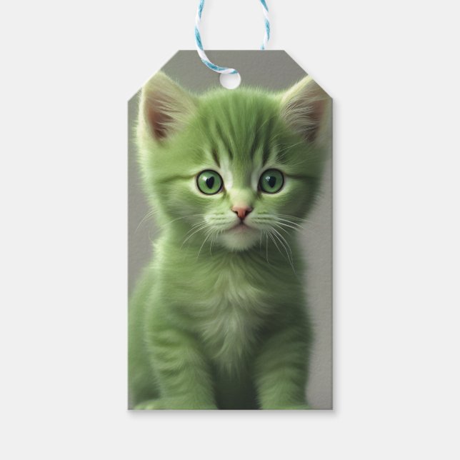 Etiqueta Para Presente Gatinho Incrível (Frente)