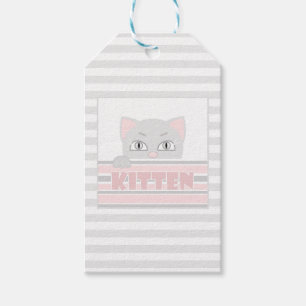 Etiqueta Para Presente Gatinho pequeno