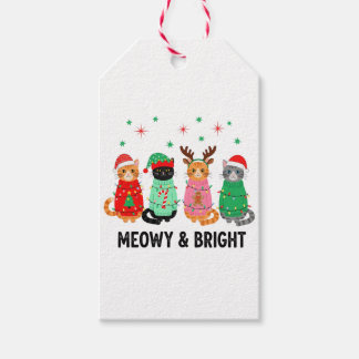 Etiqueta Para Presente Gato de Natal