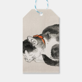 Etiqueta Para Presente Gato Dormindo