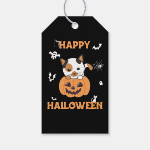 Etiqueta Para Presente Gato Na Pumpkin Gats Doces Feliz Halloween Tag