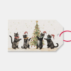 Etiqueta Para Presente Gatos de Natal