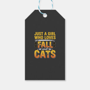 Etiqueta Para Presente Gatos de Outono Design de Halloween para Meninas_1