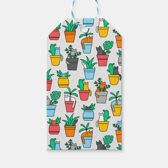 Etiqueta Para Presente Gatos nos pântanos (Frente)