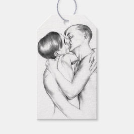 Etiqueta Para Presente Gay Men in Love (Vintage LGBTQ Art)