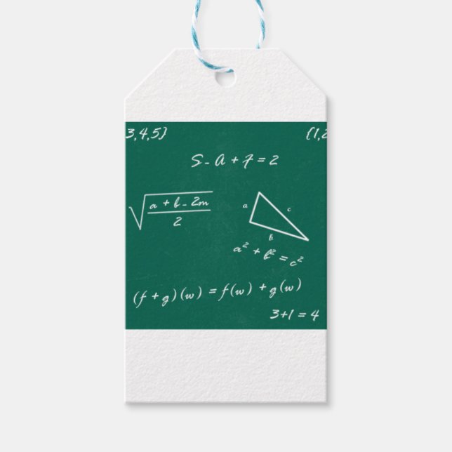 Etiqueta Para Presente geek de álgebra professor de matemática (Frente)