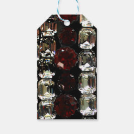 Etiqueta Para Presente Gemstones de rubis de diamantes elegantes