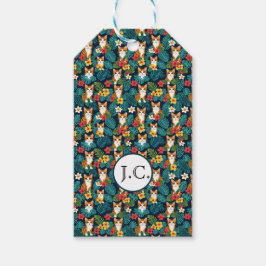 Etiqueta Para Presente Gengibre tropical com estilo de camisa havaiana Ca