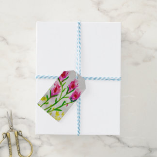 Etiqueta Para Presente Gentle Blooms – Soft Watercolor Floral Greeting
