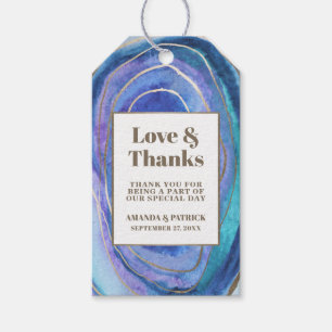 Etiqueta Para Presente Geode Agate Gemstone - Marcas Favoráveis