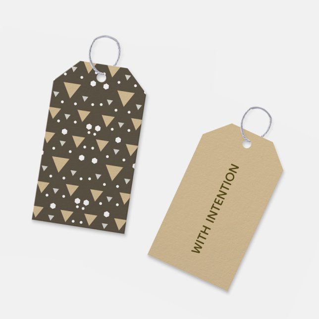 Etiqueta Para Presente Geometria Luxe (Criador carregado)