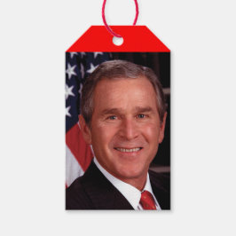 Etiqueta Para Presente George Bush 43º Presidente americano Foto