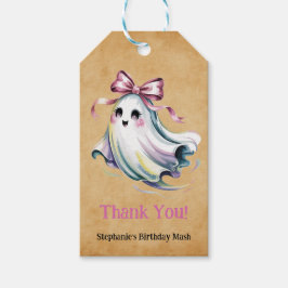 Etiqueta Para Presente Ghost Birthday Mash, Garota de Cadeias