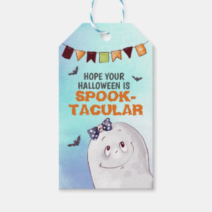 Etiqueta Para Presente Ghost Halloween Bonito Spooktacular Pop Por