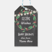 Gift Festivo Marca De Natal Merry Xmas Tag