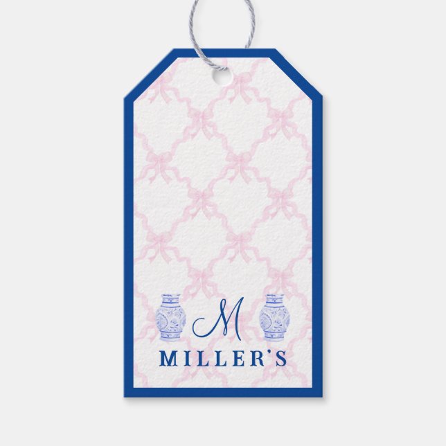 Etiqueta Para Presente Ginger Jar Personalizado do Avô do Milênio (Frente)