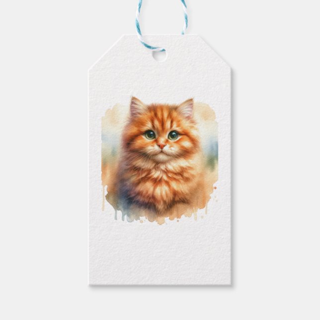 Etiqueta Para Presente Ginger Tabby Cat Classic T Shirt (Frente)