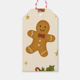Etiqueta Para Presente Gingerbread & Bells Festive Gift Tag
