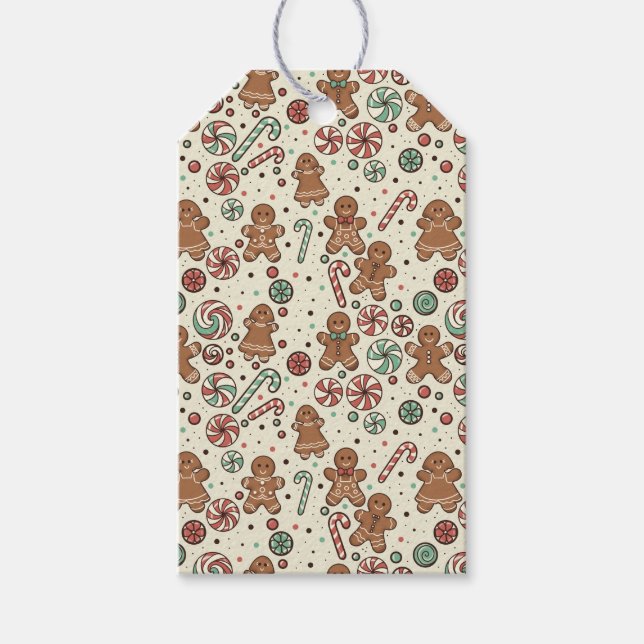 Etiqueta Para Presente Gingerbread Delight (Frente)