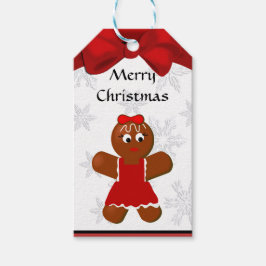 Etiqueta Para Presente Gingercake da garota de Natal