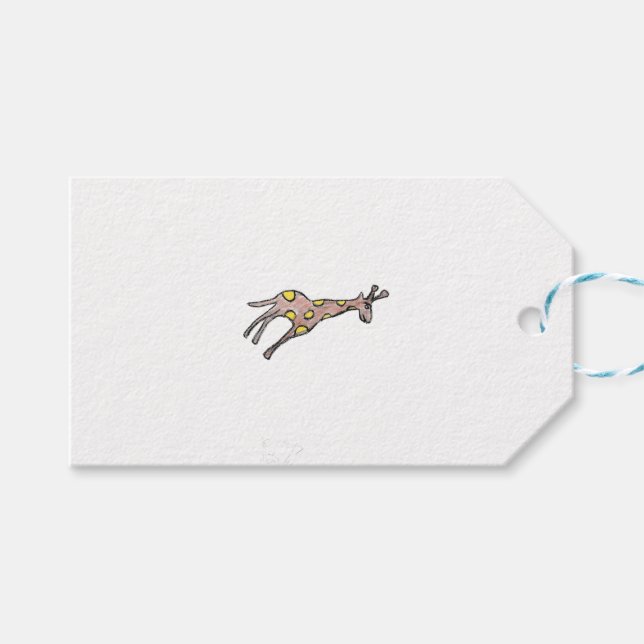 Etiqueta Para Presente Girafa (Frente (horizontal))