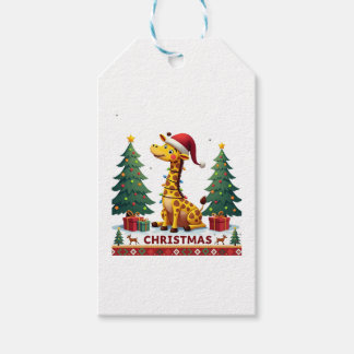 Etiqueta Para Presente Giraffe Ugly Christmas Sweaters Funny Santa Hat Li