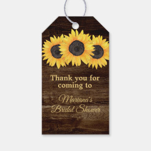 Etiqueta Para Presente Girassóis Chá de panela