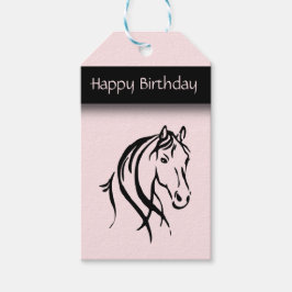Etiqueta Para Presente Girls Equine Birthday